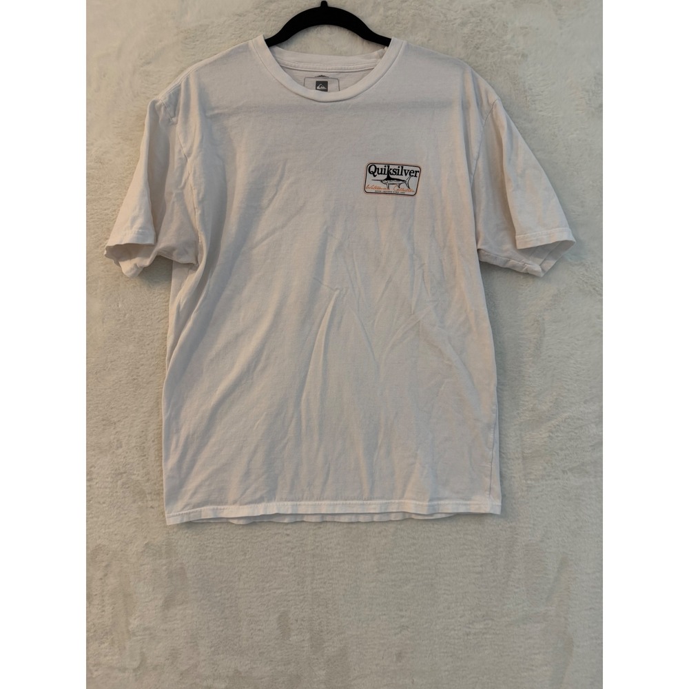 Quiksilver Waterman Collection Mens Size Medium White Marlin Graphic T-Shirt